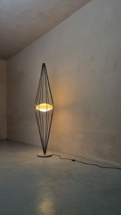 Siluro mod. 12628 floor lamp designed by Angelo Lelii for Arredoluce 1957