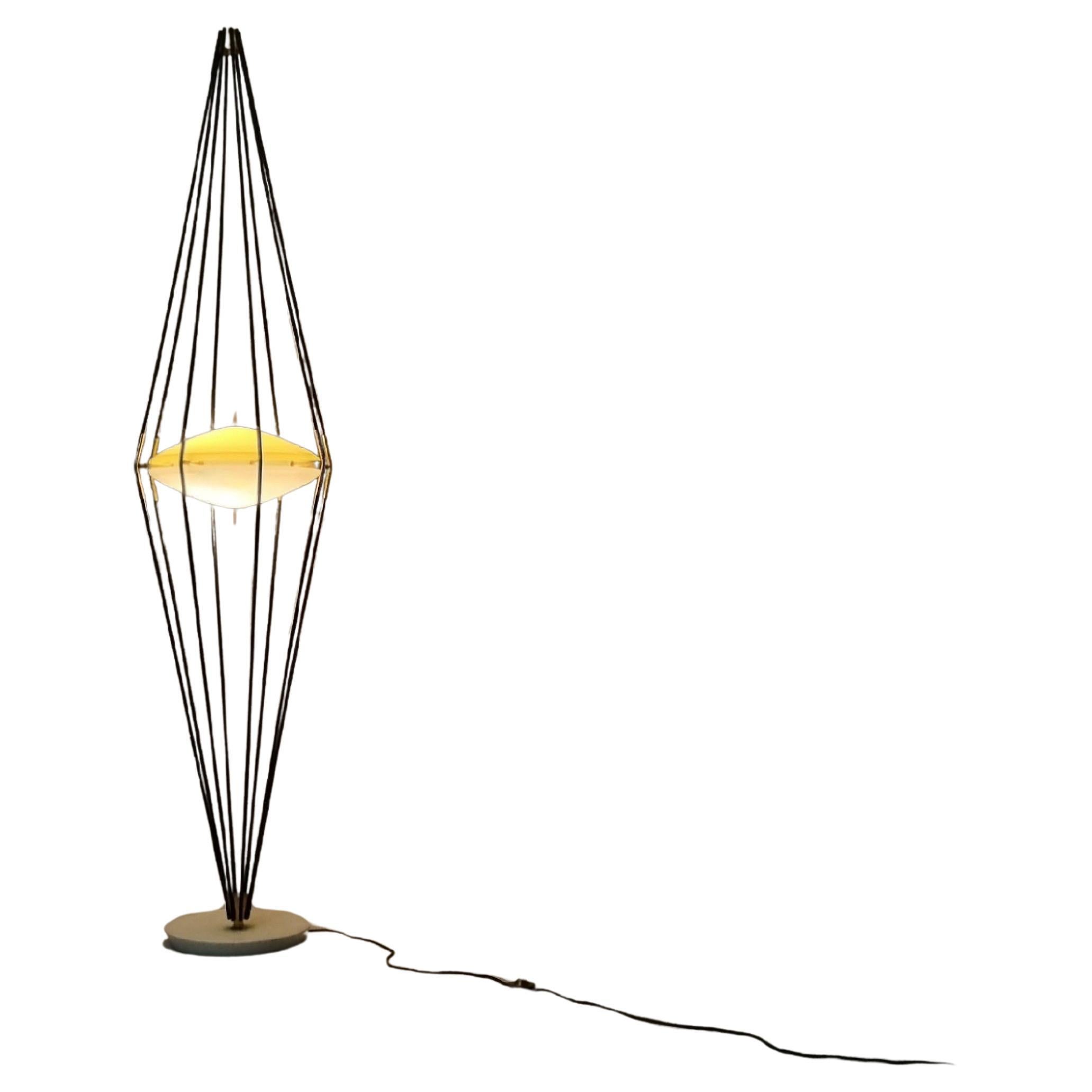 Siluro mod. 12628 floor lamp designed by Angelo Lelii for Arredoluce 1957