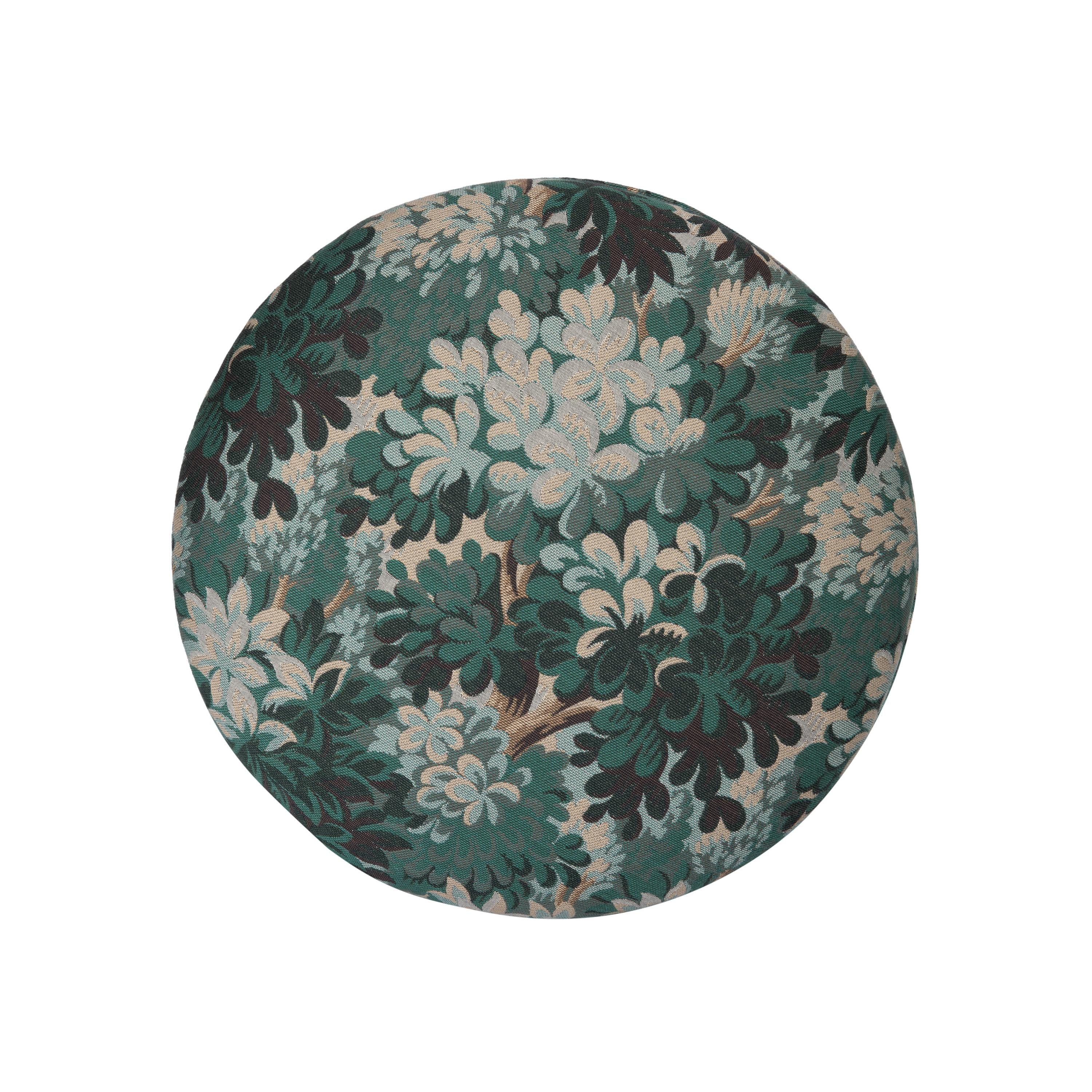 Swathed in SILVA jacquard, a French archival design in the classic style of 17th and 18th Century verdure tapestries, this piece is a true future heirloom. Finished with a decadent forest green bullion trim, each Bottoman is crafted in the UK by the