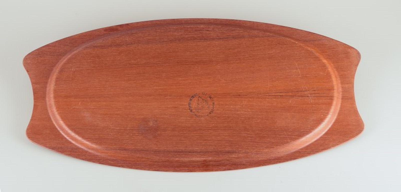 Silva. Bandeja grande de madera preciosa. Diseño danés. Mediados del siglo XX en Excelente estado para la venta en Copenhagen, DK