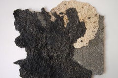 "Memoria de la Tierra II" Papel contemporáneo hecho a mano con carboncillo