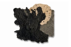 "Memoria de la Tierra II" Papel contemporáneo hecho a mano con carboncillo