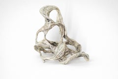 Biomorphic Contemporary Sculpture in Hemp Fiber, Abstract, Signed