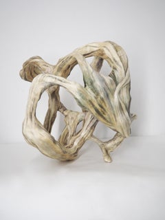 Sculpture abstraite contemporaine en chanvre industriel