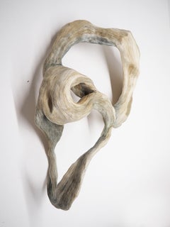 Contemporary Wall Sculpture in Organic Materials "Tempered by the Wind"