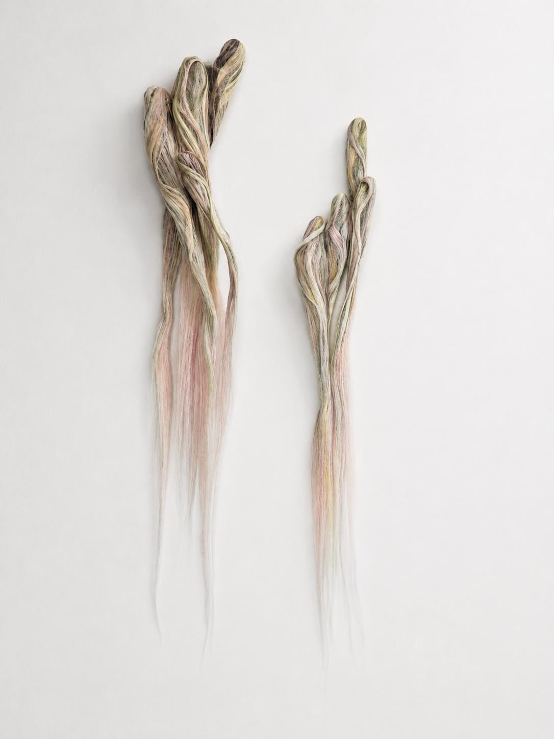 "Power From the Unseen" Organic Contemporary Wall Sculpture Diptych