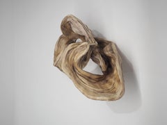 Textured Abstract Wall Sculpture in Natural Materials, Organic Hemp Modern Art