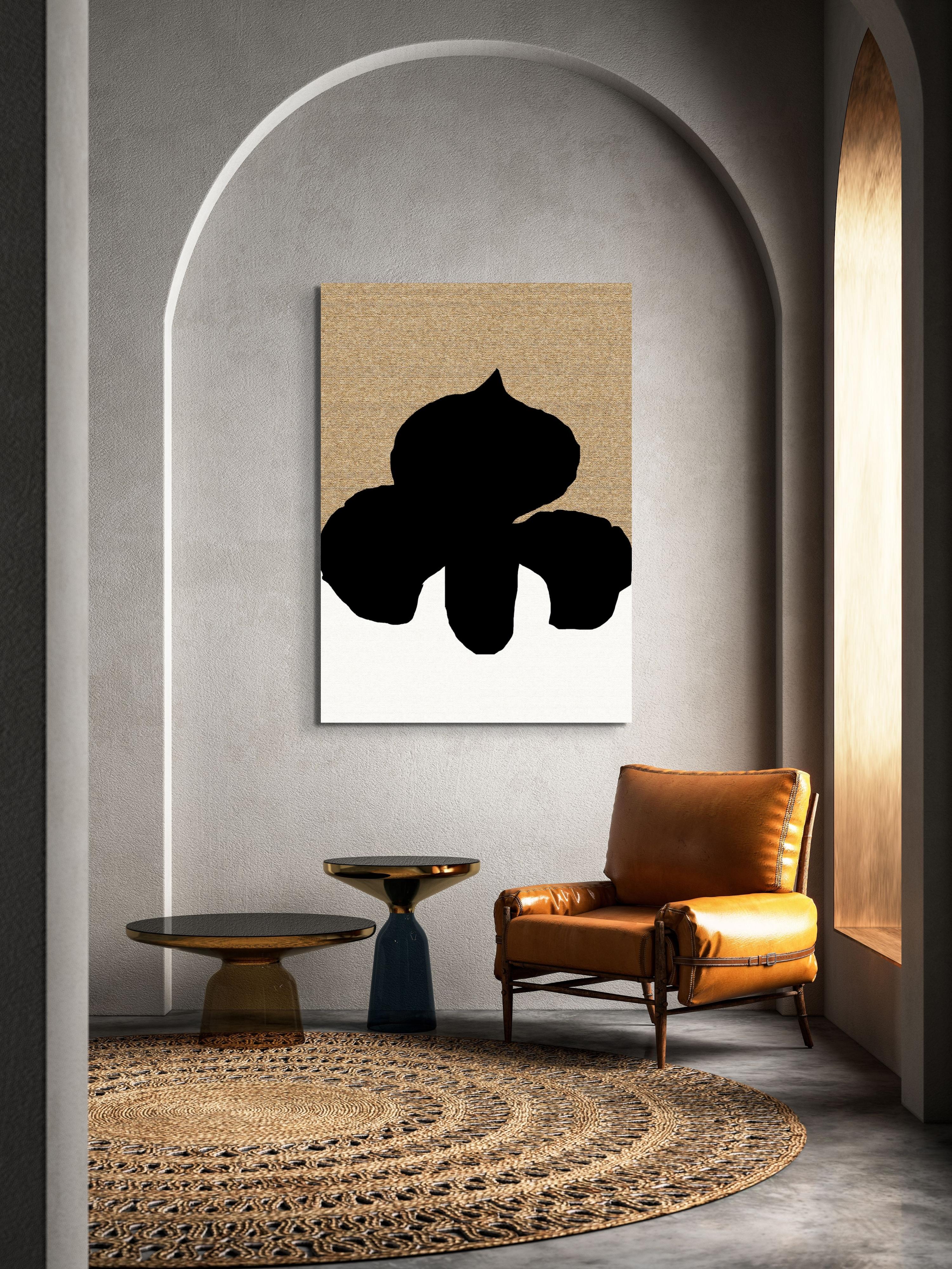 Senza titolo - Abstract Painting Beige di Silvana Pestana