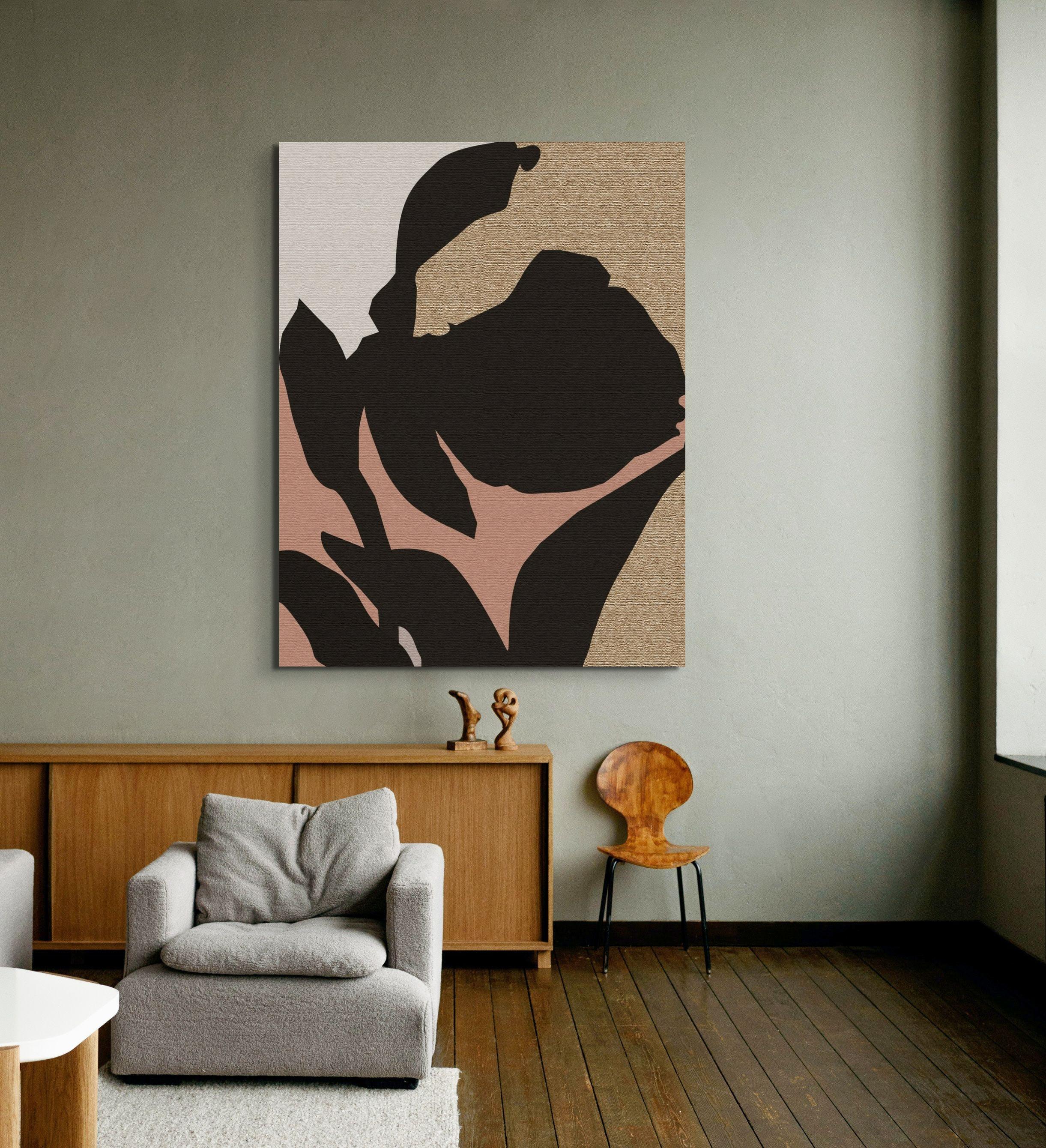 Senza titolo - Abstract Painting Grigio di Silvana Pestana