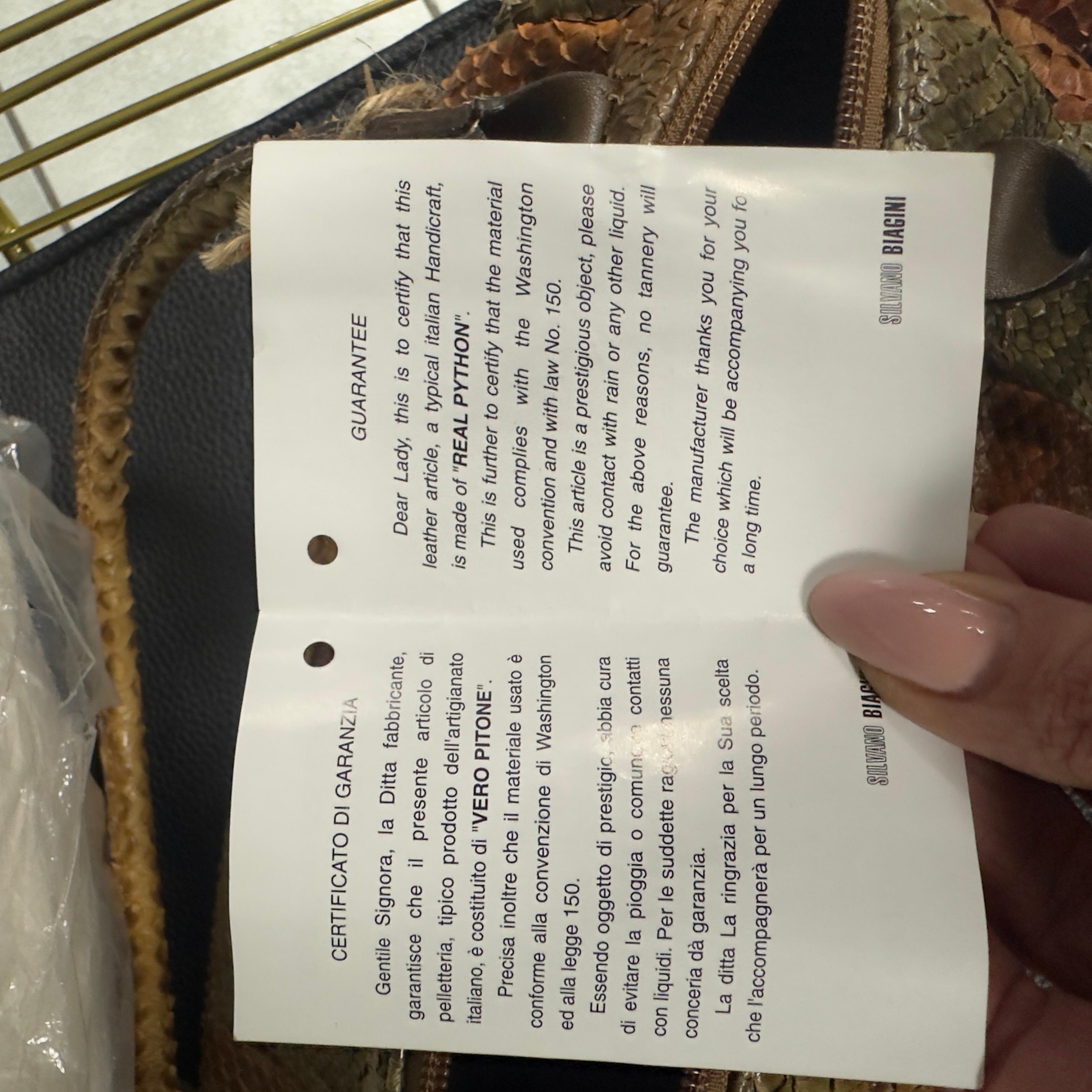 Silvano Biagini Multicolored Python Bag, Italy - image 10