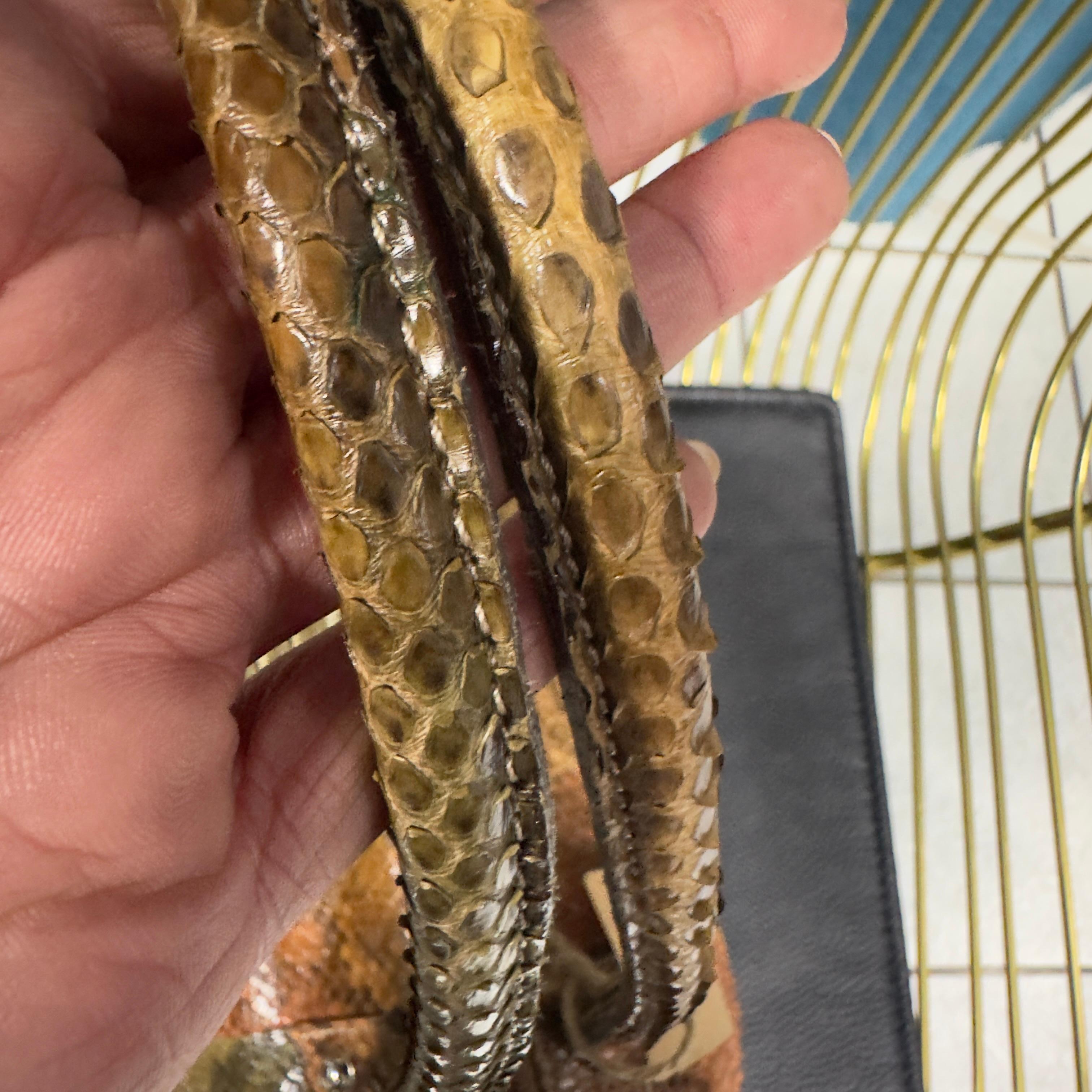 Silvano Biagini Multicolored Python Bag, Italy - image 11