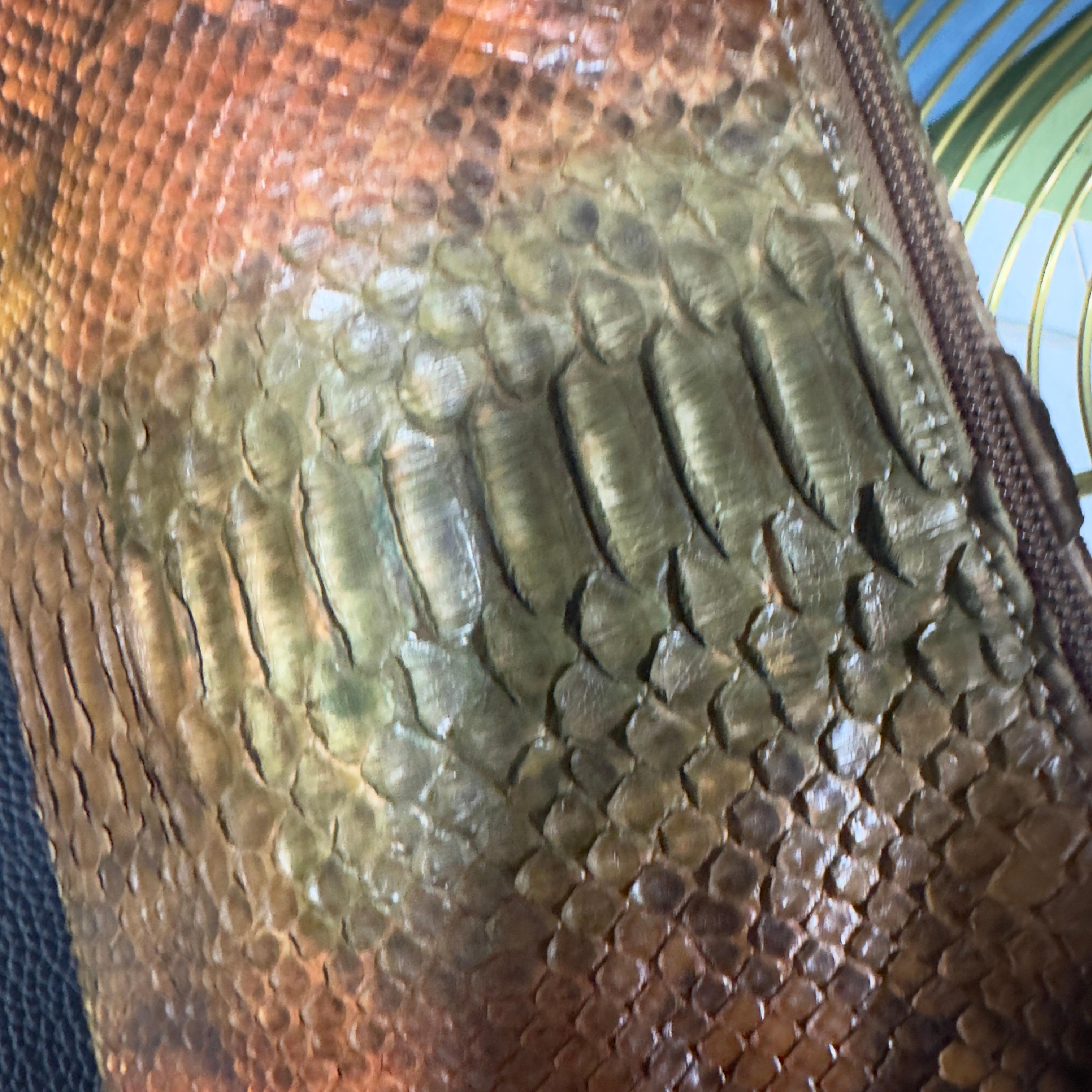 Silvano Biagini Multicolored Python Bag, Italy - image 12