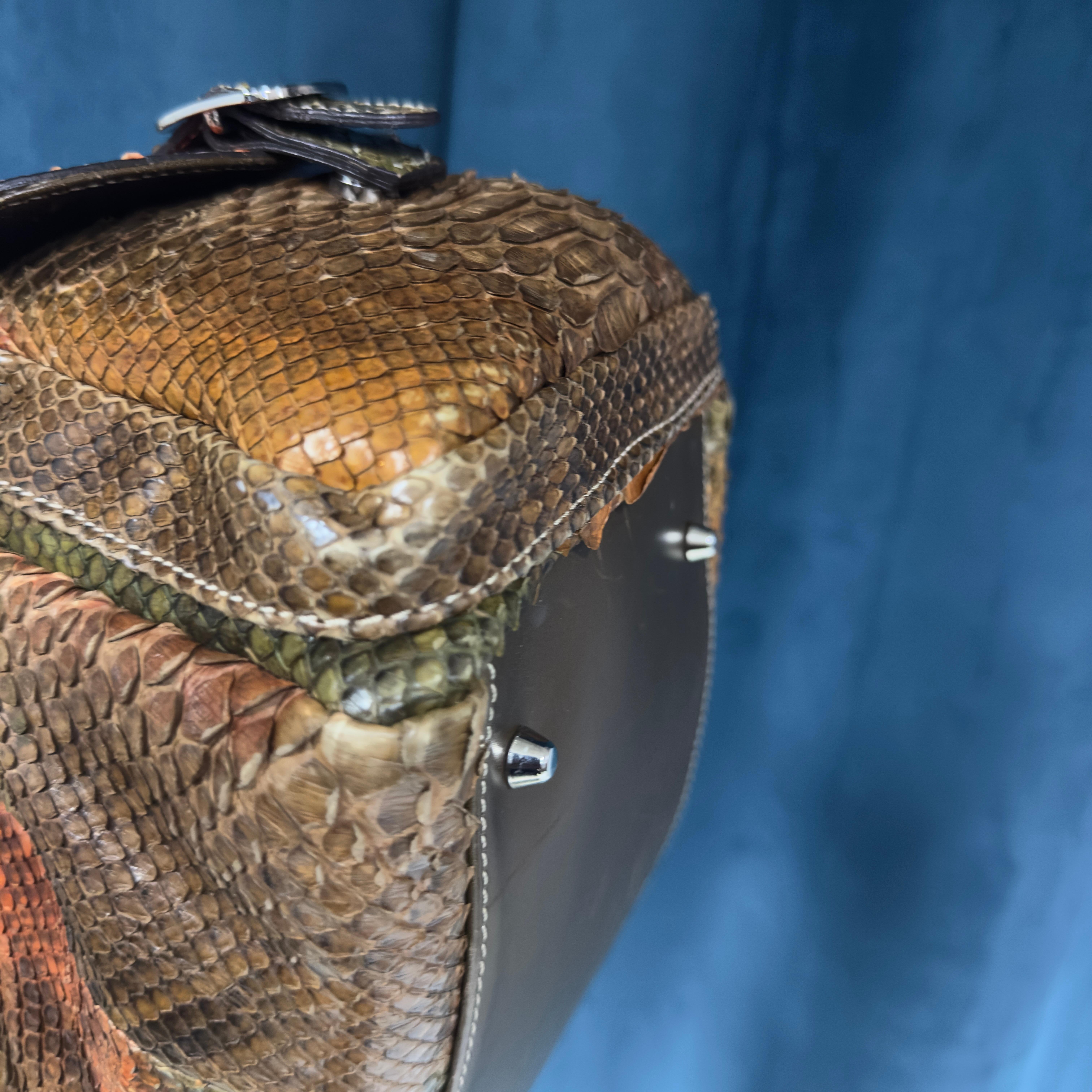 Silvano Biagini Multicolored Python Bag, Italy - image 17