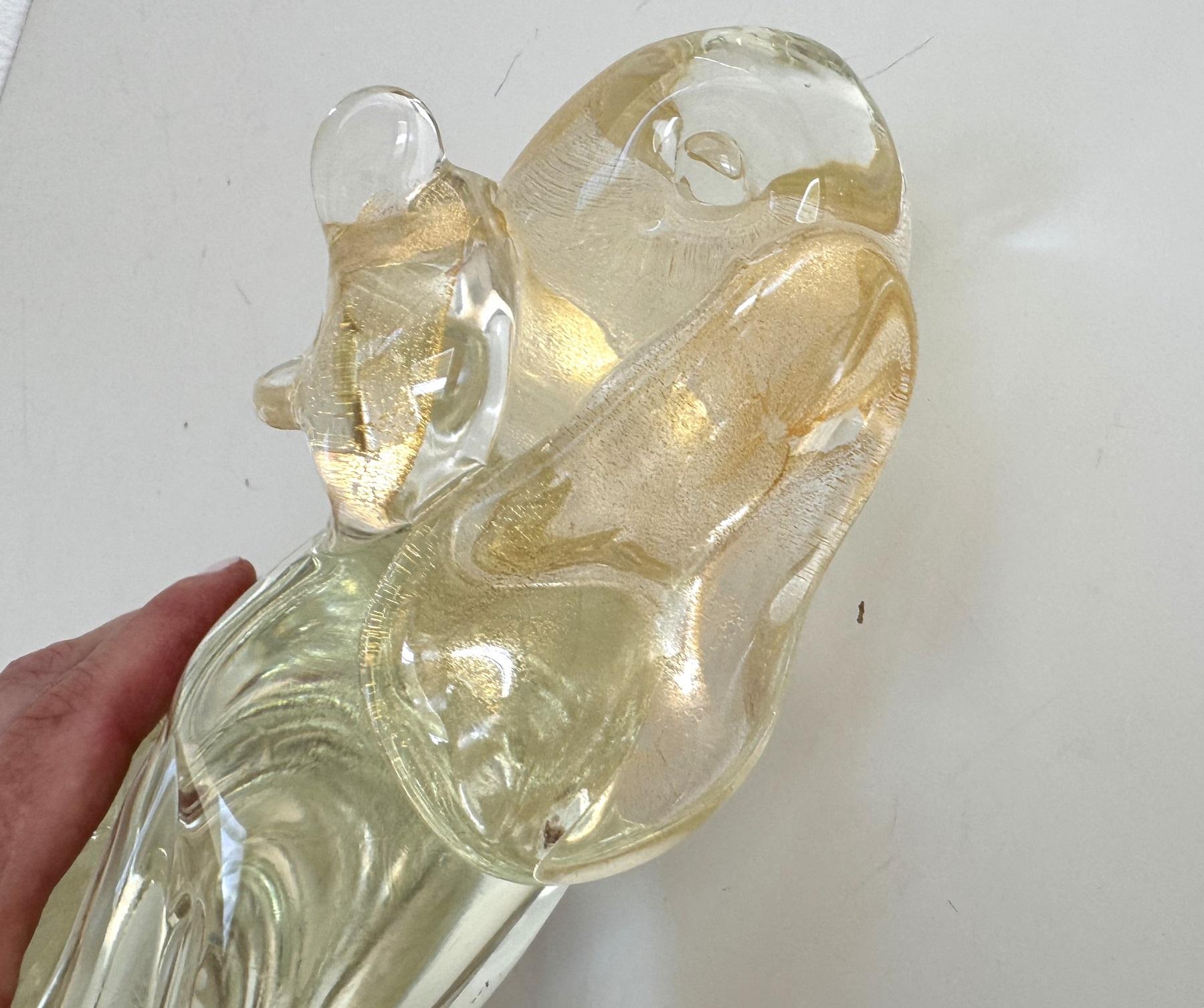 Escultura de perro en cristal de Murano de Silvano Signoretto, años 90 en venta 5