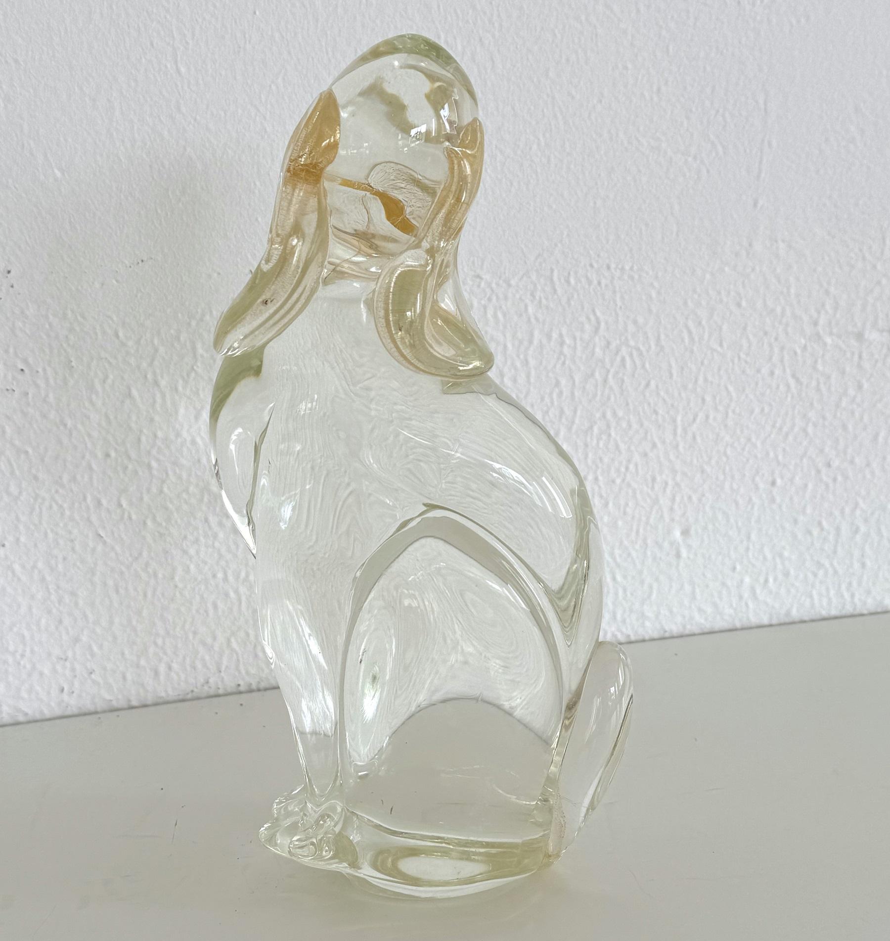 Escultura de perro en cristal de Murano de Silvano Signoretto, años 90 en venta 1