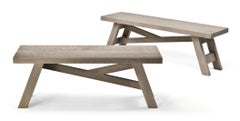 SILVANUS Outdoor Wooden Bench in Solid Sassafrass