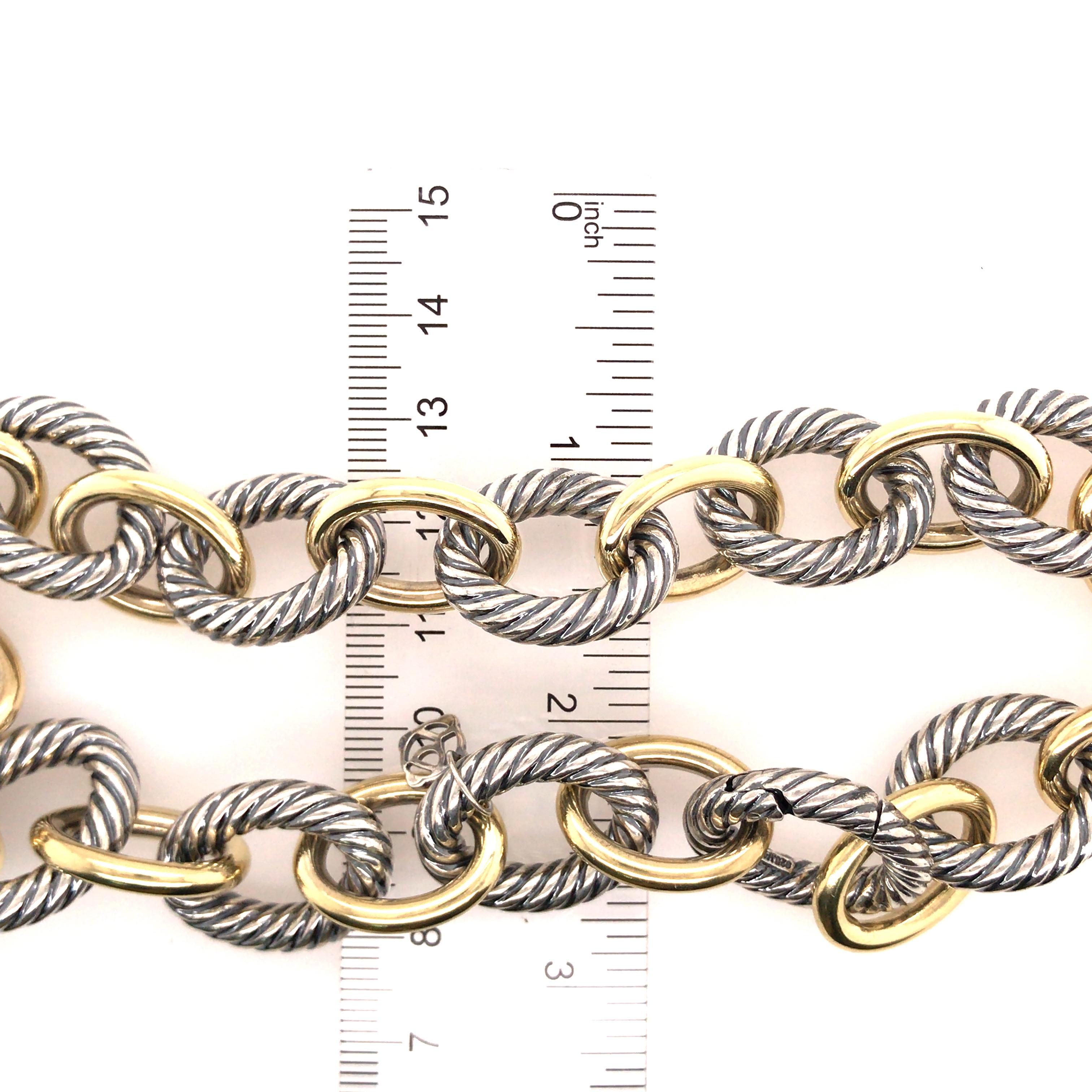 david yurman gold and silver necklace