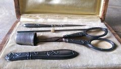 Silver 1914 Sewing Kit