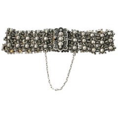 Silver 1920s Filigree Woven Bracelet