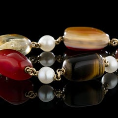 Bracelet en argent plaqué or 19,2 carats