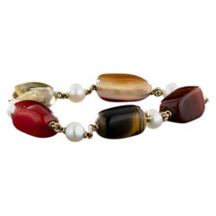 Bracelet en argent plaqué or 19,2 carats