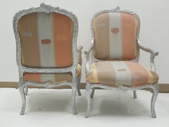 Silver 1980s Vintage Faux Bois Twig Dining Chairs, Set of 6