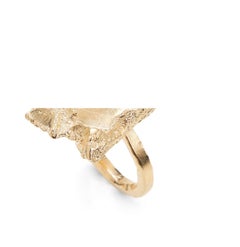 Plata 2 Anillo esculpido a mano en bronce fundido por Marion Fillancq
