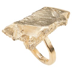 A Silver 2 Bague sculptée à la main en fonte de bronze par Marion Fillancq