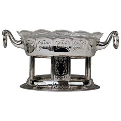 Silver 800 Art Nouveau Flower Bowl Jardinière Friedmann Vienna Austria