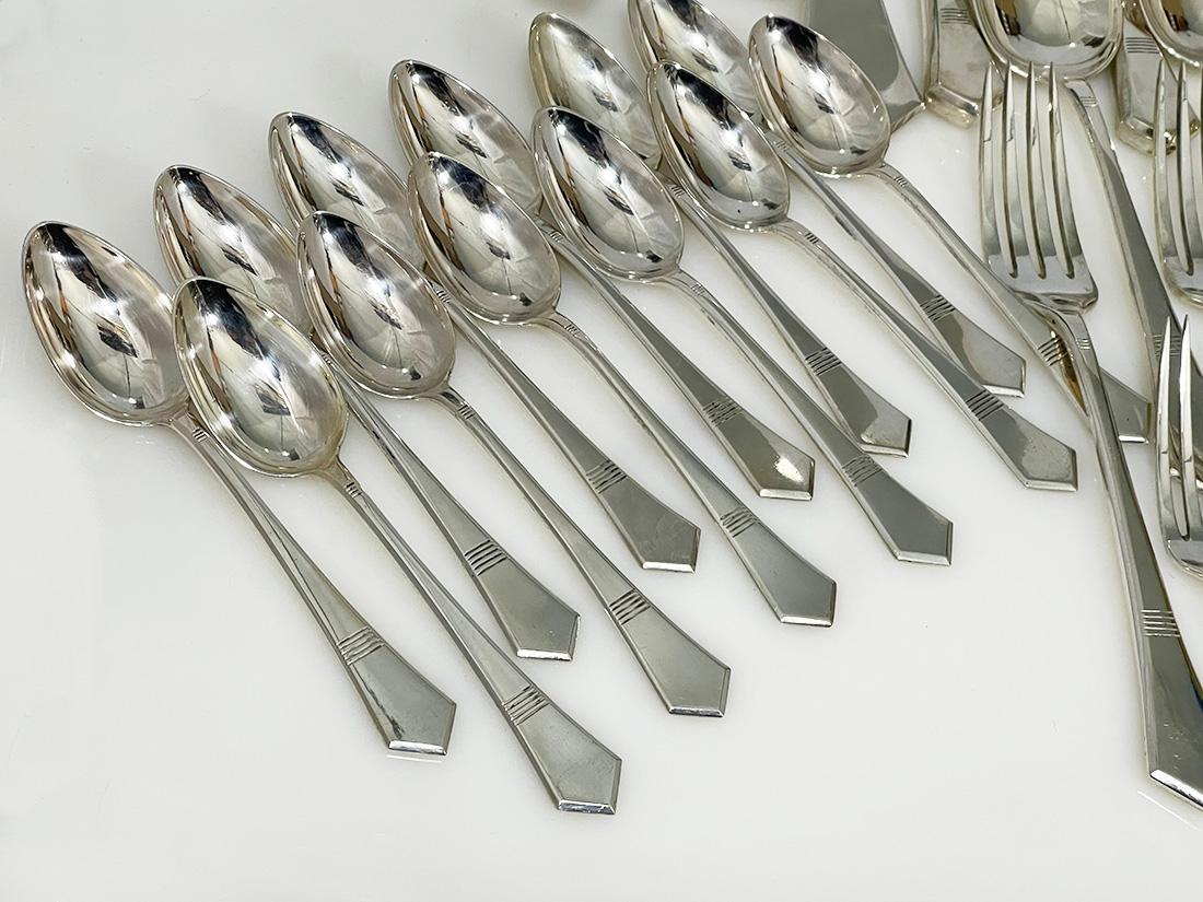 Set de couverts 87 pièces Silver 800 by Fimara en vente 6