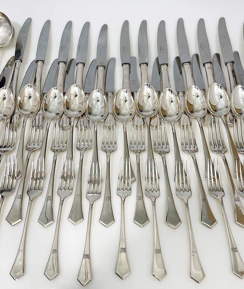 Set de couverts 87 pièces Silver 800 by Fimara en vente 7
