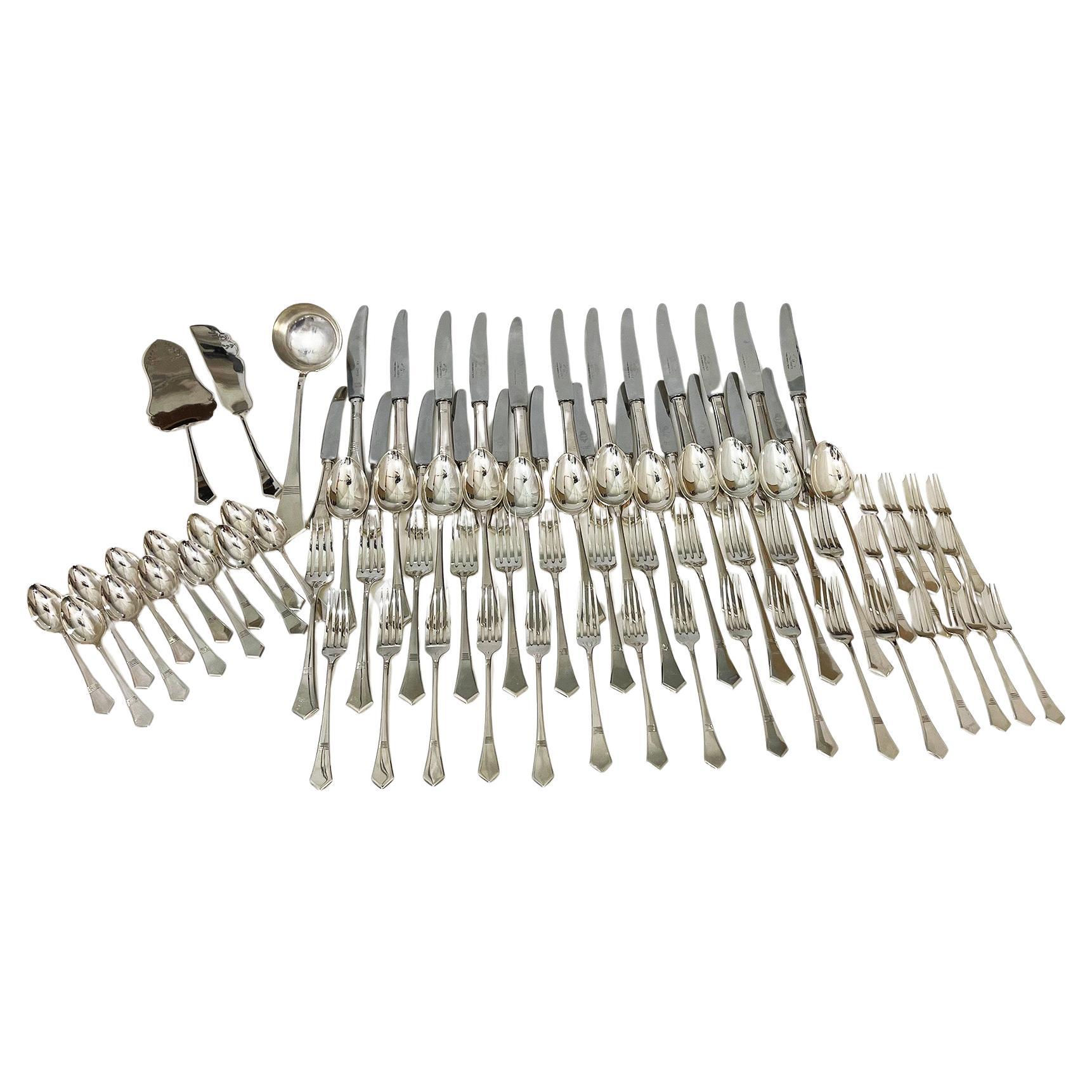 Set de couverts 87 pièces Silver 800 by Fimara en vente