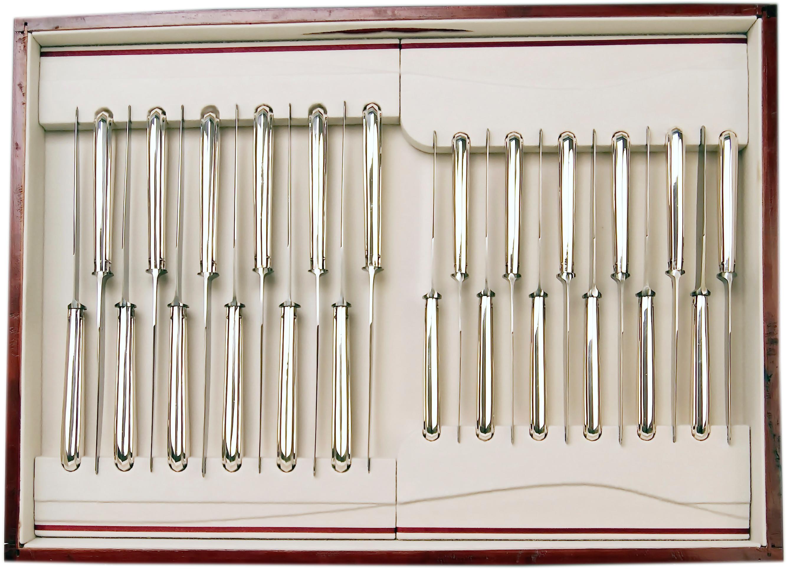 Sterling Silver Silver 800 Cutlery Set Klinkosch Austria Vienna 91 Pieces 12 Persons Made 1900