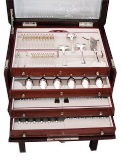 Silver 800 Cutlery Set Klinkosch Austria Vienna 91 Pieces 12 Persons Made 1900