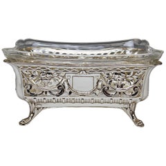 Silver 800 German Centrepiece Flower Bowl Silversmith Posen, Frankfurt, 1900