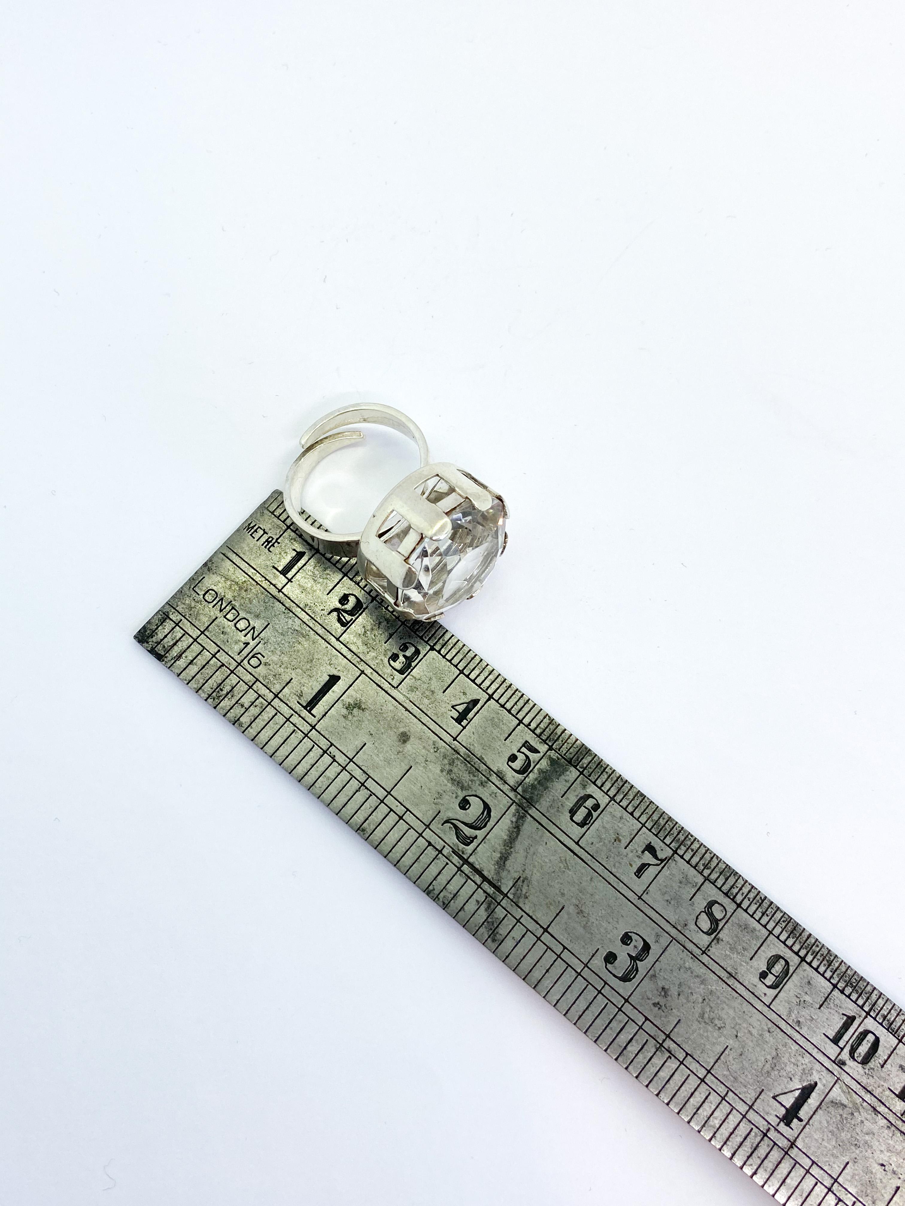 Silver 830 Set Necklace, Ring and Bracelet Finland Rock Crystal 1