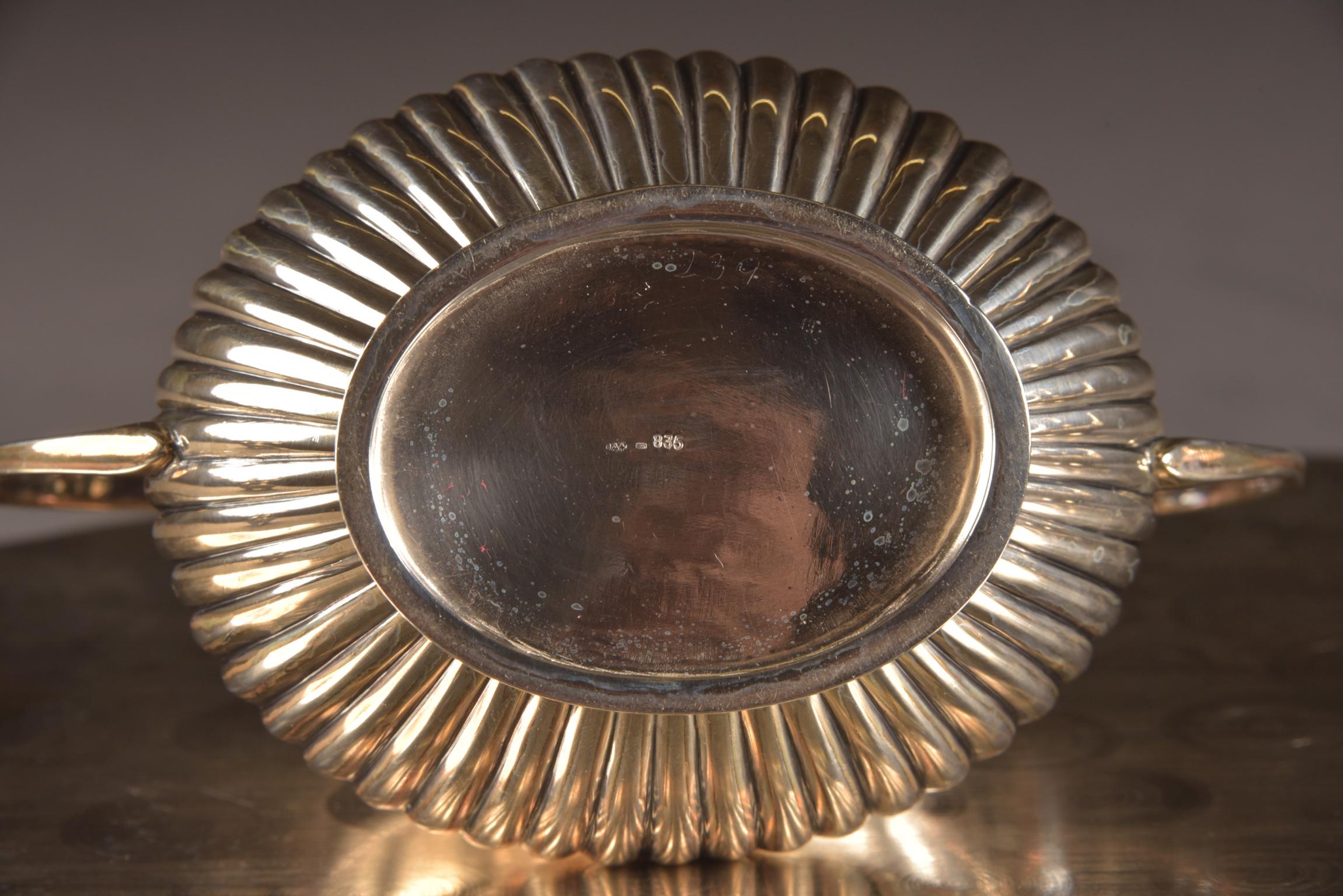 Contemporary Silver '835/1000' Coffee and Tea Service Set, 5 Pieces, Netherlands, circa 2000