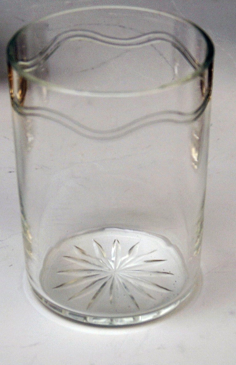 Art Nouveau  Silver 875 Set of Four Tea Glasses Russia Moscow Made circa 1958-1965 For Sale