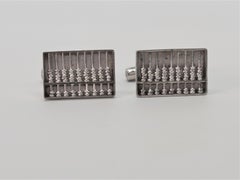 Silver Abacus Cufflinks