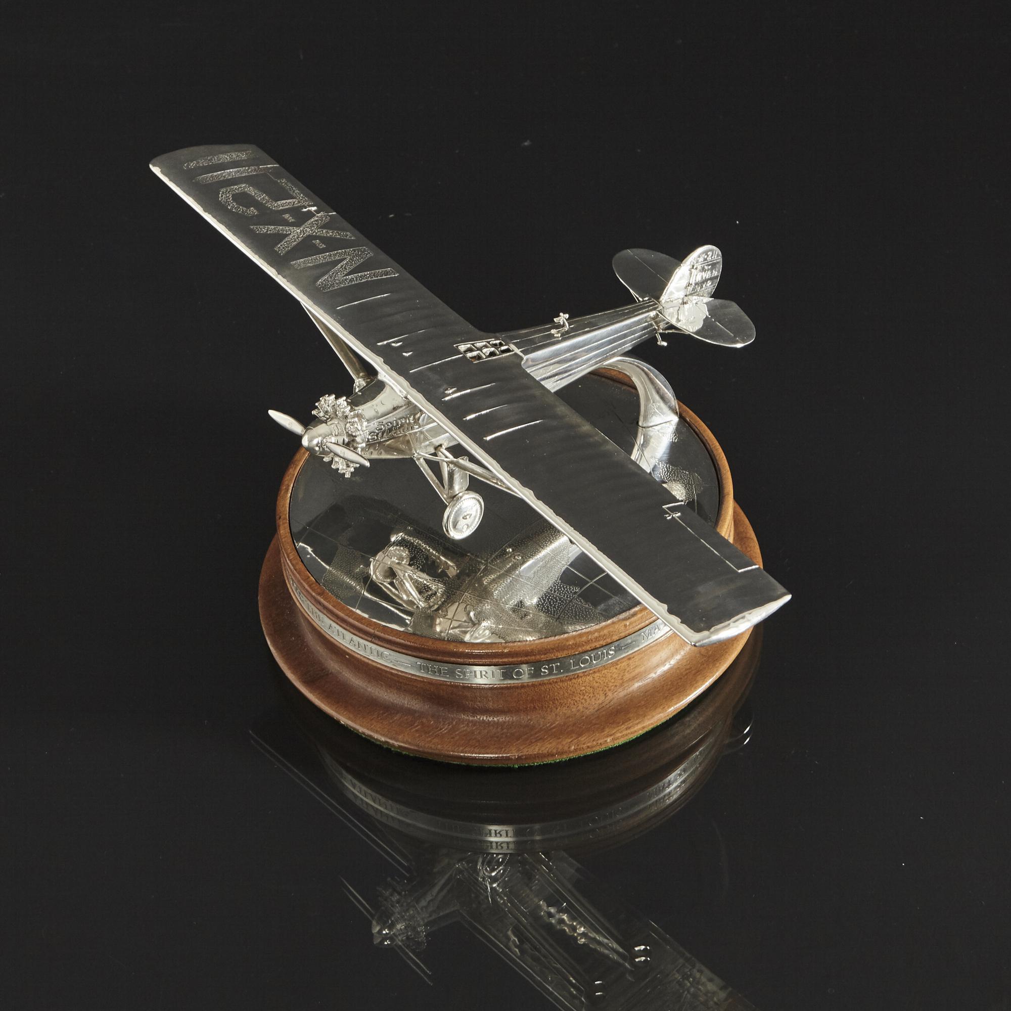 Silver Airplane Model of the Spirit of St Louis 8