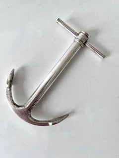 Silver Anchor with Hidden Cork Screw from Paris, France