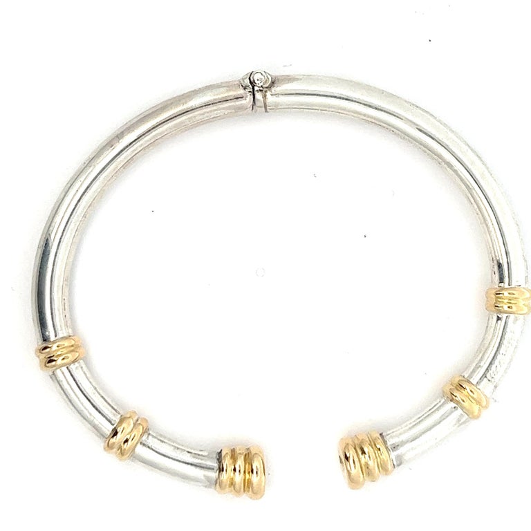 Silver and 18k gold bracelet by Lalaounis. at 1stDibs | lalaounis silver  bracelet, 18k 925 marked