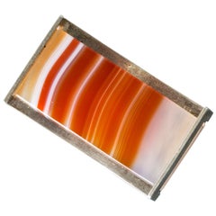 Silver and Agate Brooch by Elis Kauppi for Kupittaan Kulta, Finland, 1962