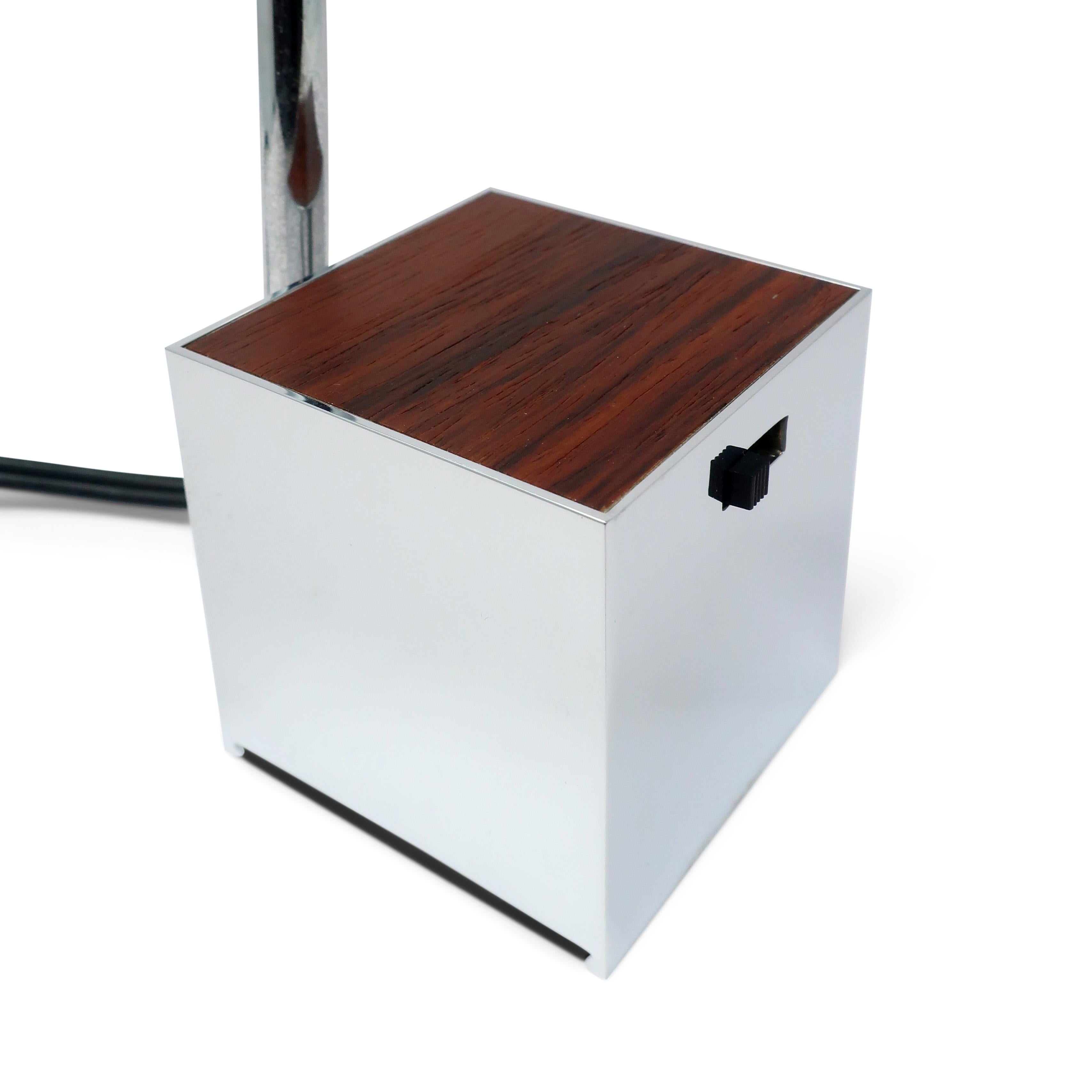 20th Century Silver and Black Lytegem Desk Lamp by Michael Lax for Lightolier