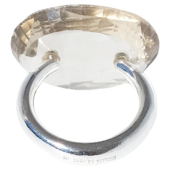 Silver and Citrine Ring by Maria Elmqvist Made 2004