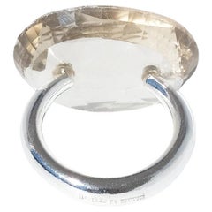 Silver and Citrine Ring by Maria Elmqvist Made 2004