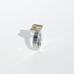 Silver and Citrine Ring by Seedish masters Lantz Made 2010