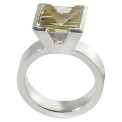 Silver and Citrine Ring by Seedish masters Lantz Made 2010