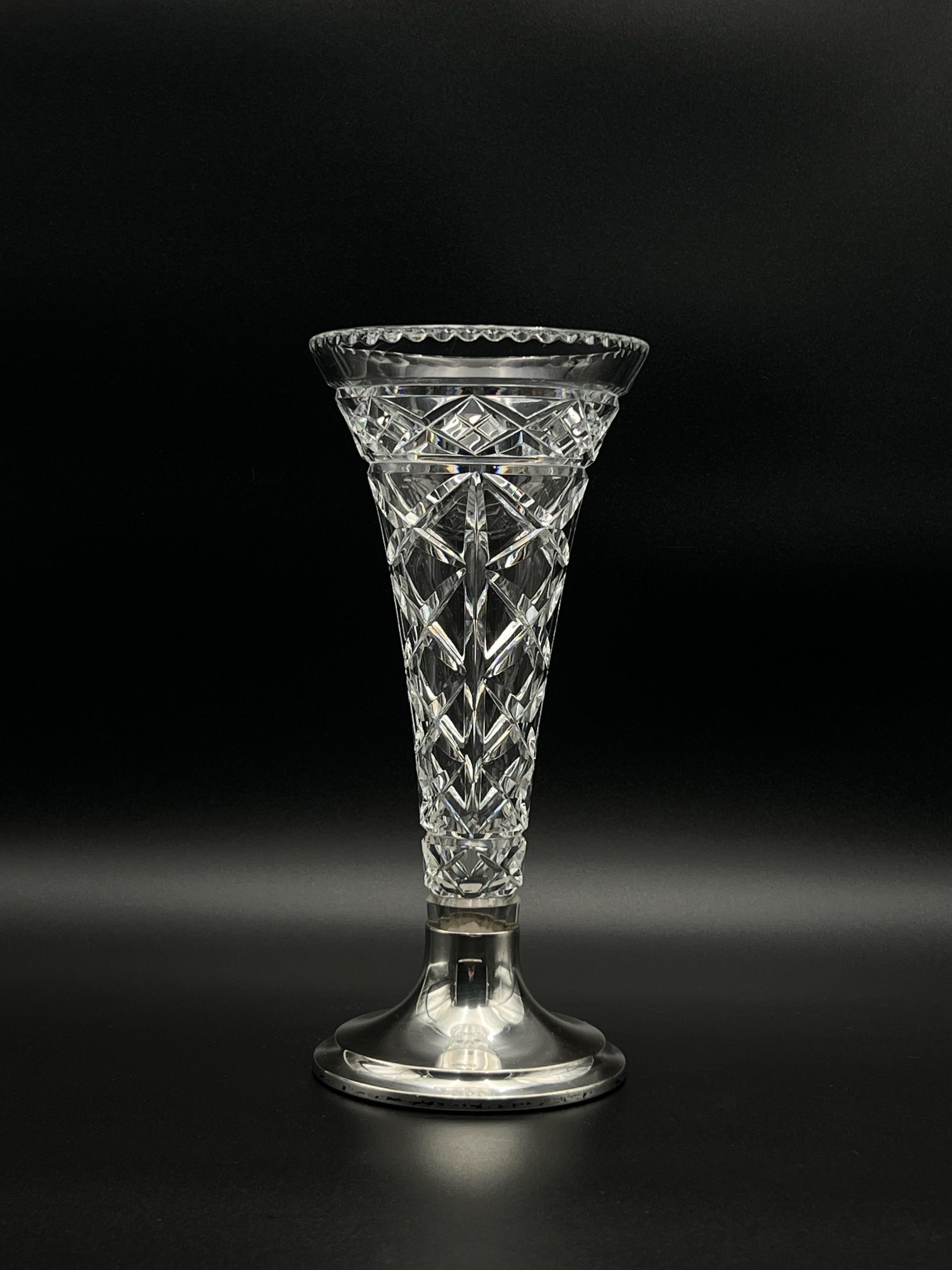 20th Century Silver and Crystal Pokal Vase by Th.Marthinsen, Norway For Sale