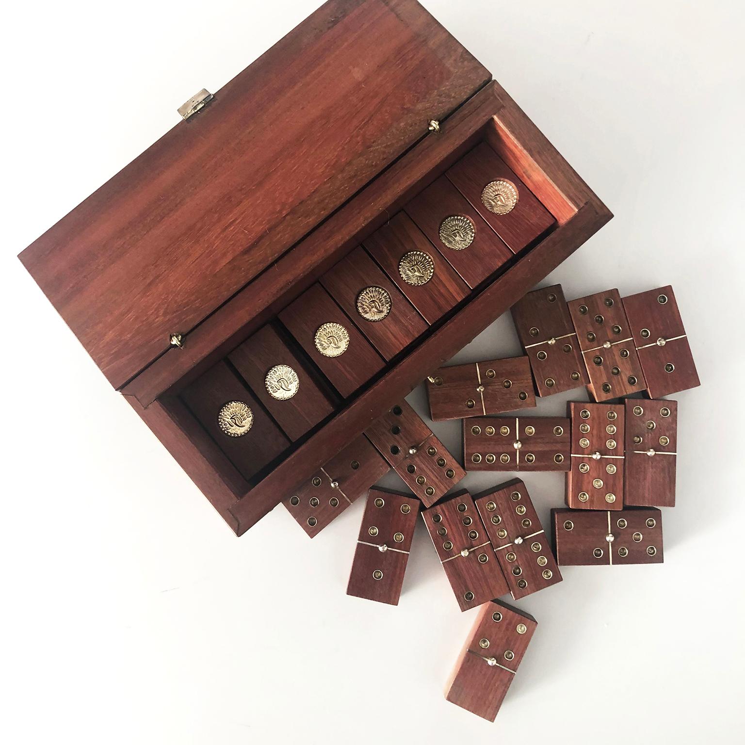 Mexican Silver and Ebony William Spratling Dominoes Set For Sale